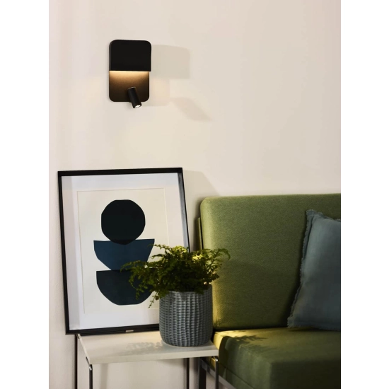 Kinkiet BOXER LED 3000K With USB charging point czarny 79200/08/30 Lucide - zdjęcie dodatkowe 2